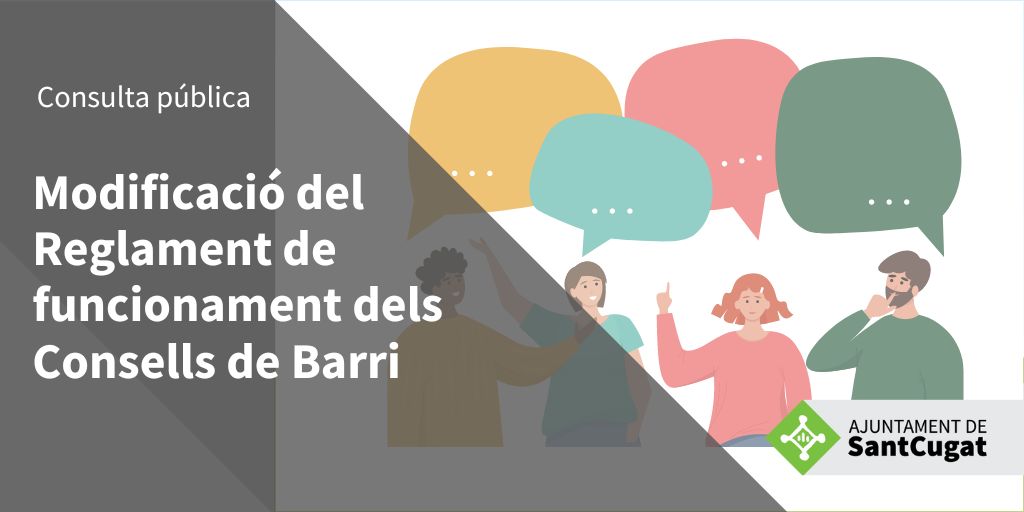 Imatge pels mitjans: Modificació del Reglament de funcionament intern dels Consells de Barris