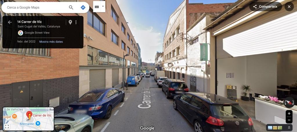 Imatge pels mitjans: Fer al C/ de Vic una vorera més ample, pels vianants, camí de l’estació de Volpalleres.