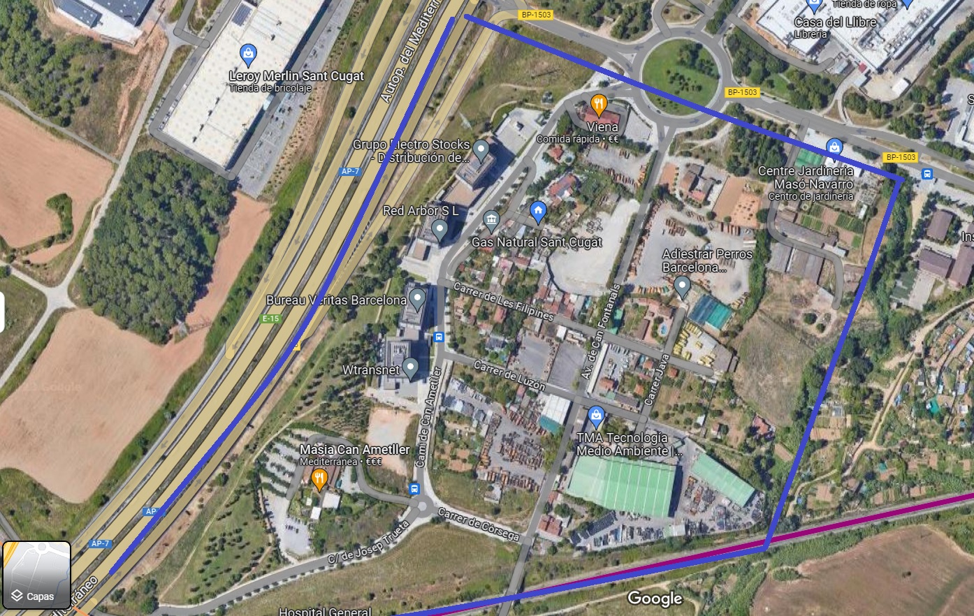 Imatge pels mitjans: Delimitació Barri de Can Fontanals