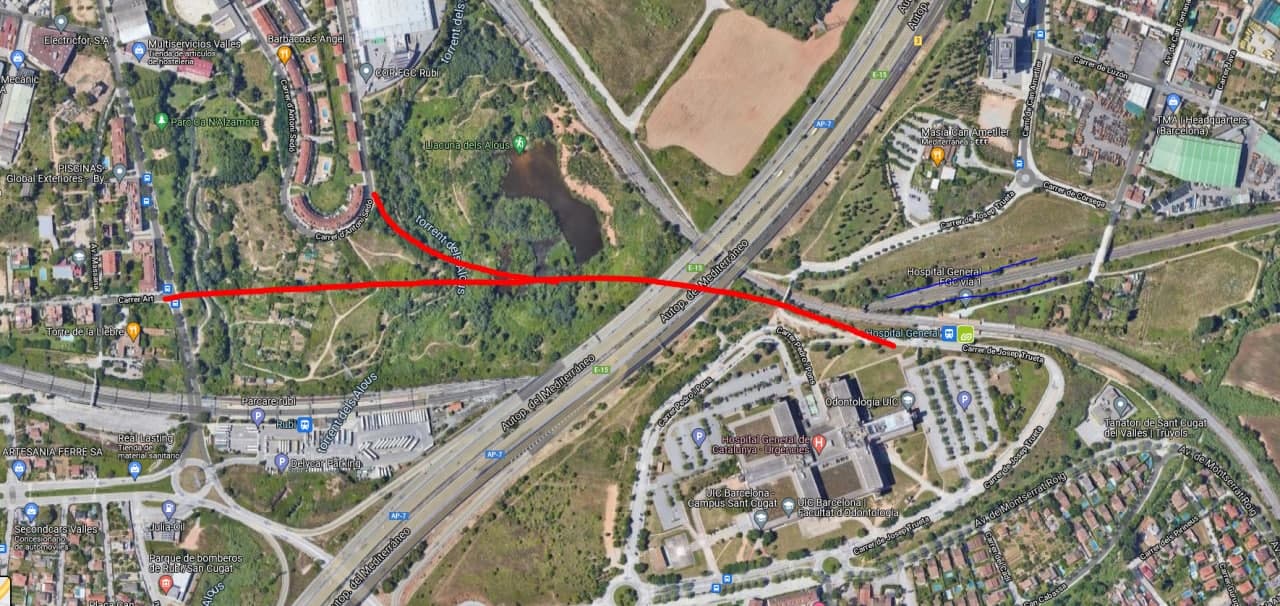 Imatge pels mitjans: Intercanviador FGC-Renfe   (Hospital General - Rubí)