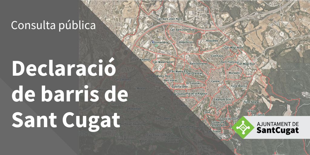 Imatge pels mitjans: Declaració de barris de Sant Cugat