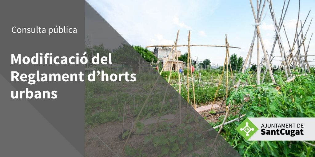 Imatge pels mitjans: Modificació del Reglament de règim d&#39;ús dels horts urbans
