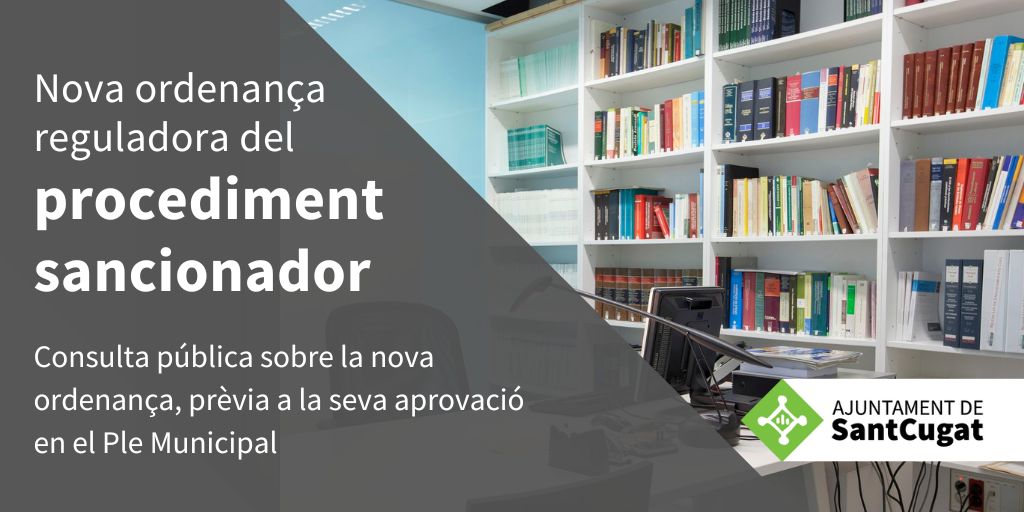 Imatge pels mitjans: Ordenança reguladora del procediment sancionador