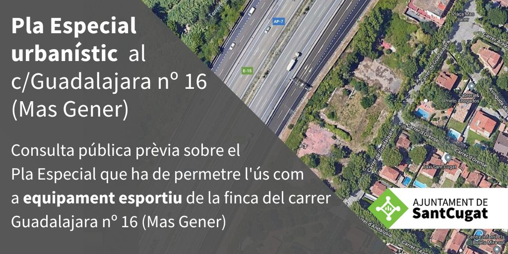 Imatge pels mitjans: Pla Especial d&#39;ordenació i concreció d&#39;ús d&#39;equipament esportiu al carrer Guadalajara 16