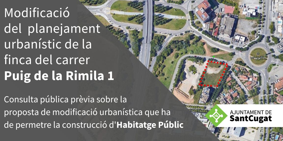 Imatge pels mitjans: Modificació del PGM en l&#39;àmbit de la finca del carrer Puig de la Rimila 1