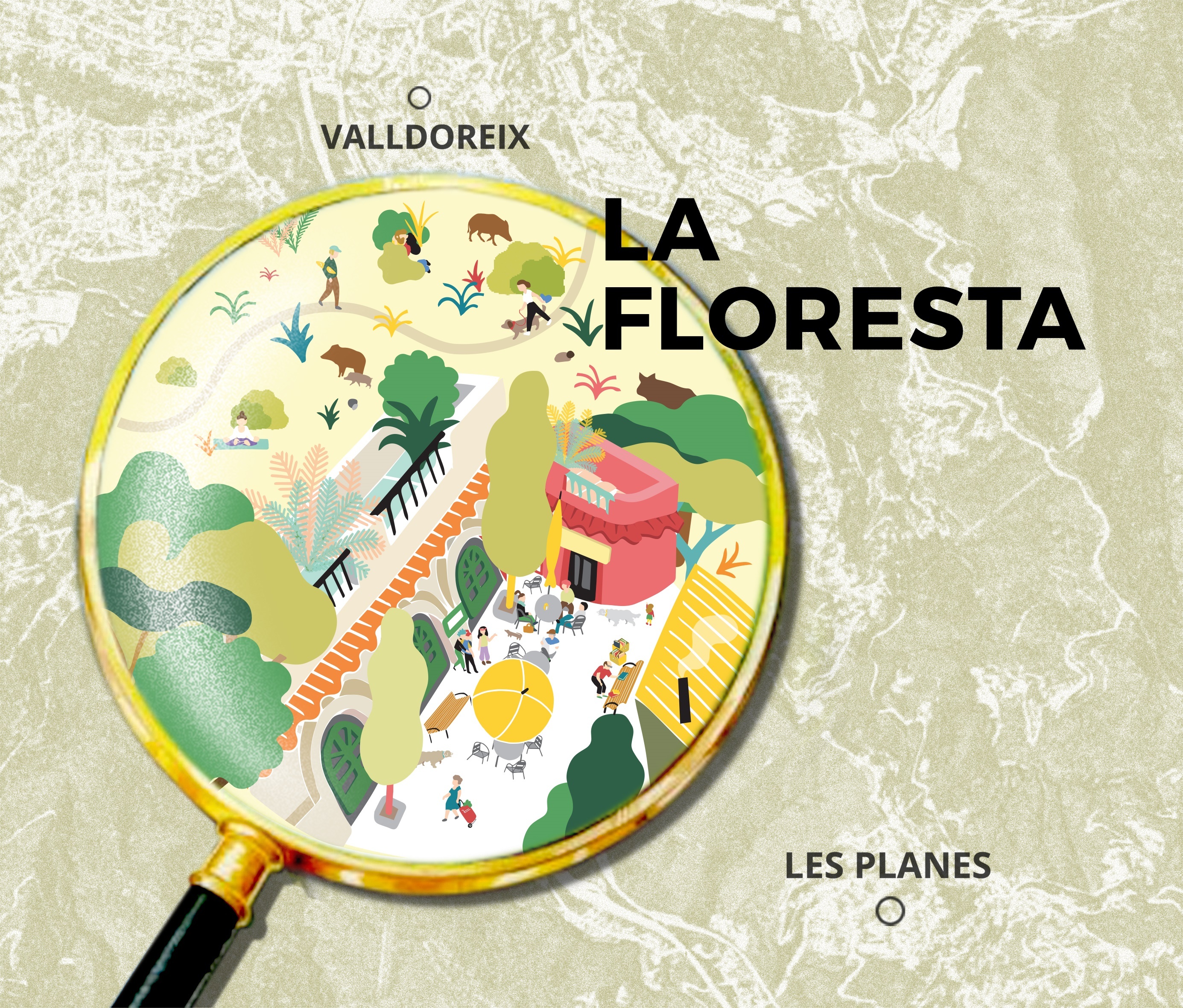 Imatge pels mitjans: La Floresta Territori: Elaboració d'una versió il·lustrada del mapa de La Floresta (8.000€)