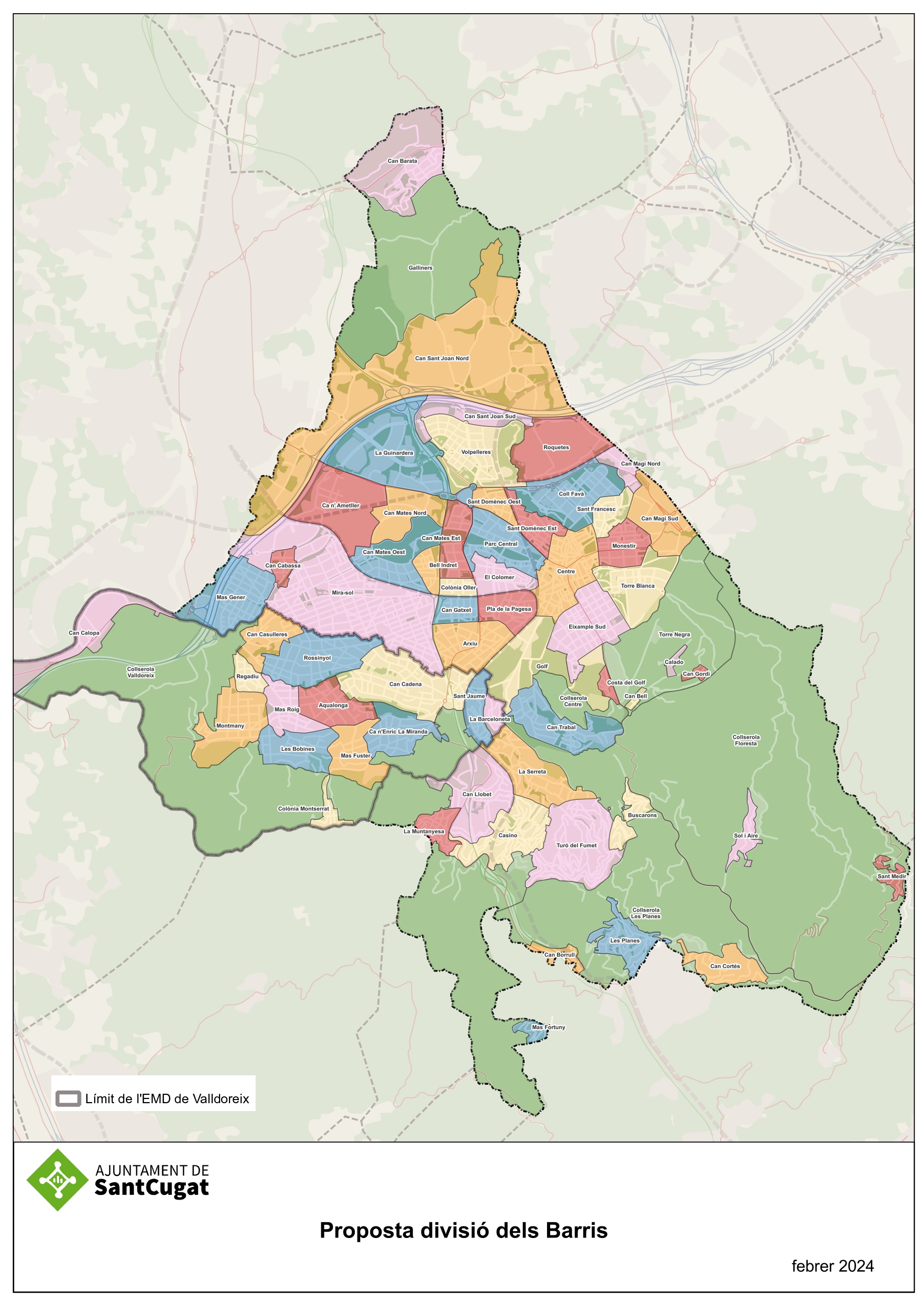 Imatge pels mitjans: Delimitació de barris: proposta de límits territorials